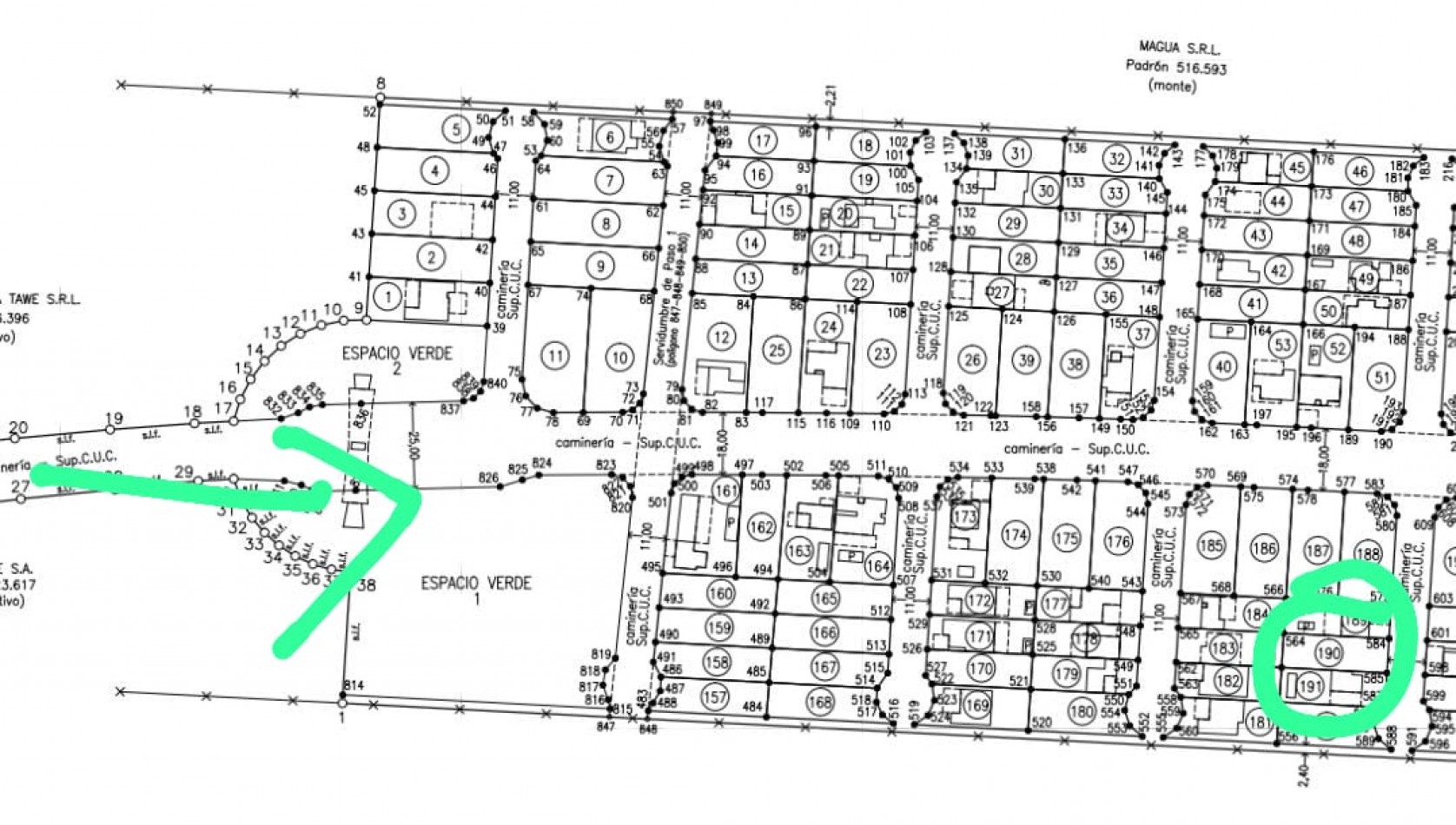 Terreno 10x30m barrio Praderas del Nogal